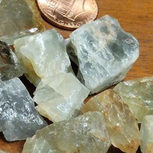 60ctw Bundle. Natural Rough Aquamarine Gemstone